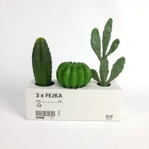 Ikea FEJKA 3 Small Cactus Artificial Plant Plastic Potted Plants New - £11.95 GBP