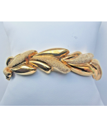 925 STERLING SILVER VERMEIL PUFFY BRACELET 7 1/4 INCH - €101,84 EUR