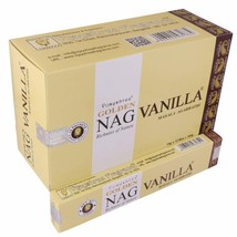 Vijayshree Golden Nag Vanilla Incense Stick Masala AGARBATTI Export Quality 180g - £18.51 GBP