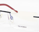 VISTAN Titan MOD. 4253 COL. 2 BLACK /RED EYEGLASSES GLASSES RIMLESS 53-1... - $98.66