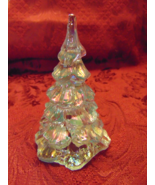 FENTON ART GLASS IRIDESCENT CHRISTMAS TREE - $89.09