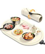 Warming Mat for Food, Food Warming Mat with Heat Insulation Pad, Fast Fu... - $40.19 CAD