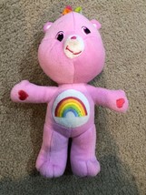 Care Bears Pink Rainbow Cheer Bear 2007 Plush 12” Nanco Collectible Toy ... - £7.41 GBP