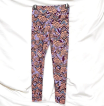 LuLaRoe Leggings Woman One Size 2-10 Bright Floral Pattern Activewear Su... - $11.29