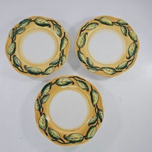 Fitz and Floyd Ricamo Portofino Snack Bread Plate Platter Set of 3 6 Inch - $19.99