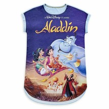Disney Store VHS Cover Aladdin Jasmine Woman&#39;s Nightshirt 2021 - $49.95