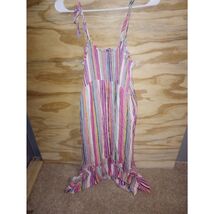 Gilli Striped Spaghetti Strap Maxi Dress Large - $9.45