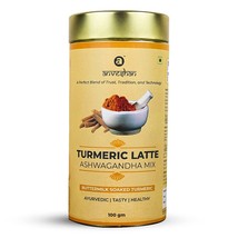 Turmeric Latte Natural Healthy Ayurveda  Mix for Golden Milk Haldi Mix 100 grams - £19.34 GBP