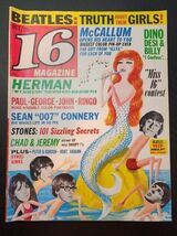1965 October 16 Magazine-Beatles: TRUTH about their Girls! Sean 007 Connery - $39.45