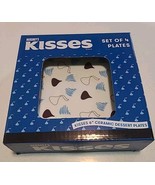 Hershey&#39;s Kisses Porcelain Ceramic Dessert Plates 6&quot; Set of 4 Designs Ro... - $19.00