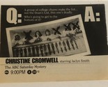 Christine Cromwell Tv Guide Print Ad Jaclyn Smith TPA11 - $5.93