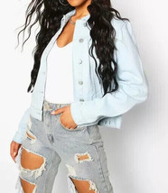 Boohoo Cindy Helle Waschung Jeansjacke Blau (fm18-12) - £25.00 GBP