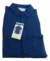 Weatherproof Vintage Men&#39;s Comfort Stretch Shirt Short Sleeve Shirt, BLU... - $14.85