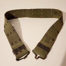 Vietnam US Army Canvas Pistol Web Belt - Medium Waist to 42&quot;  OD Green V... - €39,67 EUR