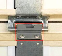 GARAGE DOOR PLASTIC HINGE HALF/METAL RIVETED HINGES - SET OF 3 - HEAVY DUTY - $99.00