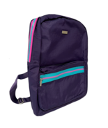 Baggallini Arches Backpack Nylon 13&quot; Laptop Padded Sleeve Purple Teal New  - £25.29 GBP