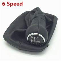 5/6 Speed Car Gear Shift Knob Lever Shifter Stick Gaitor Boot Cover Case For  A6 - £90.02 GBP