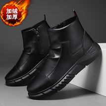 Men Shoes Autumn Winter Boots Retro Style Ankle Boots Lace Up Casual Boots High- - £61.97 GBP