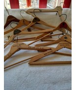hangers wooden advertising vintage 9 total all different, very good cond... - £79.24 GBP