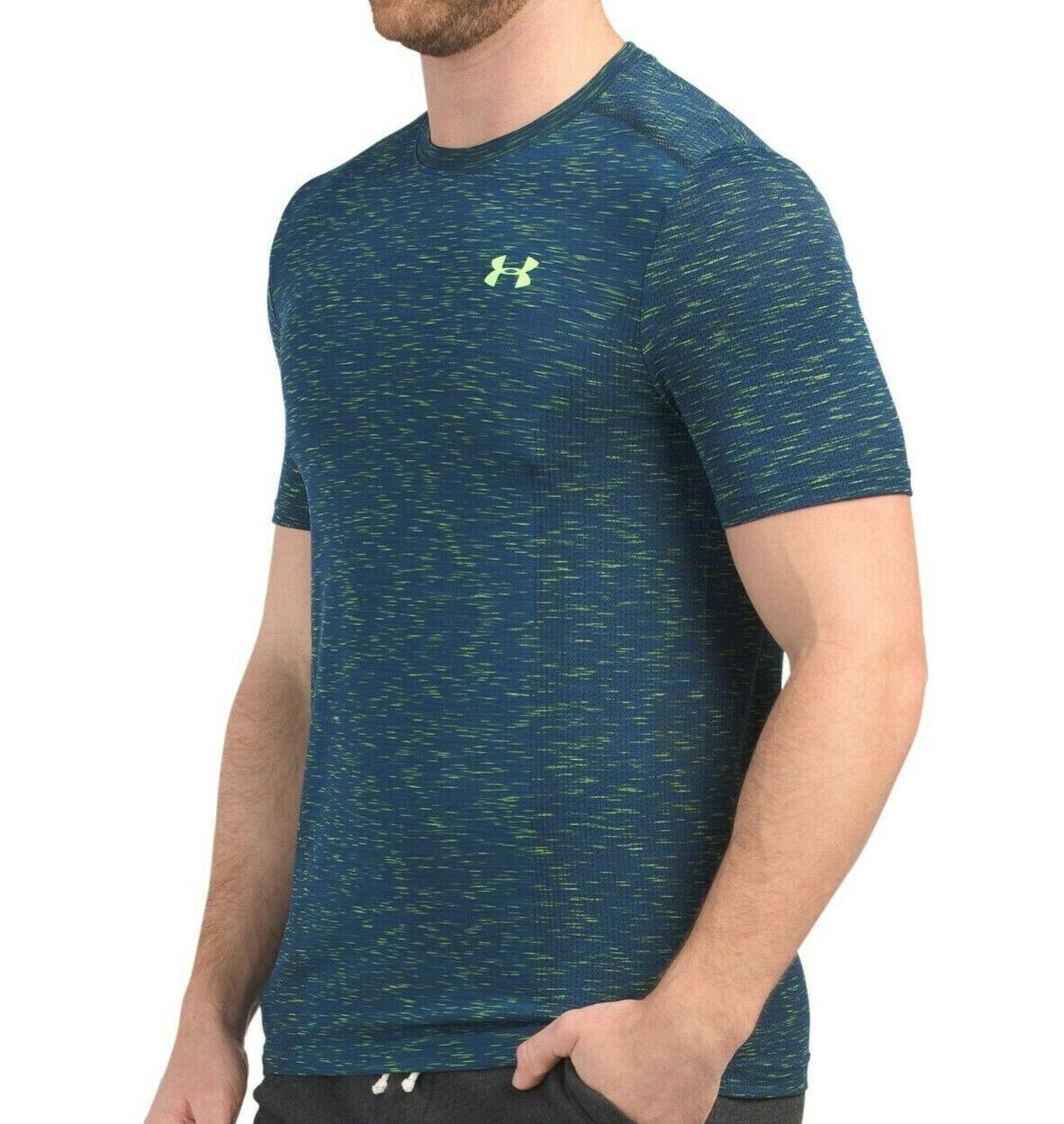 Primary image for NWT UNDER ARMOUR MSRP $43.99 MEN'S NAVY CREW NECK SHORT SLEEVE T-SHIRT SIZE L