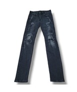 &Denim Jeans Size 29 W28"L31" H&M Skinny Jeans Stretch Distressed Destroyed Torn - $25.24
