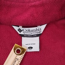 Columbia WU6176 Men's Hemlock Ridge Pullover Brick Red Fleece Jacket Size Large image 5