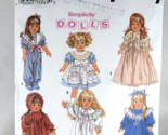 Simplicity 8211 pattern Doll clothes pattern 18&quot; dolls OOP Separated but... - $4.84