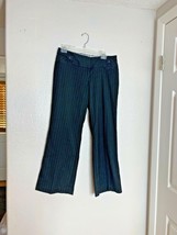 Maurices Juniors Sz 5 6 Black Pinstripe Pants Trouser Dress Pants - $13.85