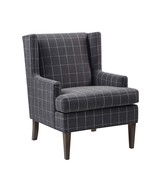 Farmhouse Style Charcoal Grey Solid Wood Chair - $13,032.34 MXN