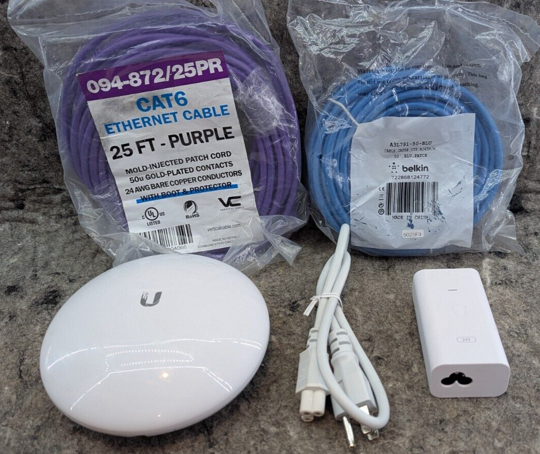 Works Ubiquiti NBE-M5-16 5Ghz 16dBi NanoBeam M5 High Performance - $44.99