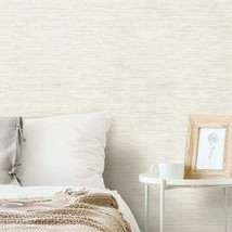 Peel And Stick Removable Wallpaper By Roommates Rmk11562Wp In Beige And Gray - £33.51 GBP