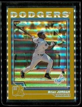 2003 Topps Chrome Gold Refractor Baseball Card #146 Brian Jordan Dodgers - £13.44 GBP