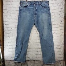 Levis 501 Button Fly Jeans Mens sz 40X34 - £27.28 GBP
