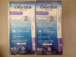 Lot of 2 SEALED/NEW Clearblue Easy Ovulation Kit Exp 9/25 - £33.80 GBP