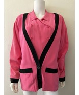 Vintage Karl Lagerfeld Silk Blouse &amp; Jacket Made in Italy Size 40 - £170.19 GBP