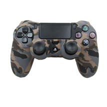 Silicone Grip Brown Camo Case Soft Shell Non Slip For PS4 Controller  - $7.99