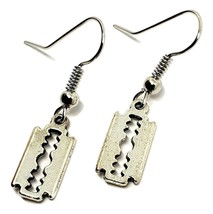 Razor Blade Earrings 3D Design Simply Unique UK SELLER - £4.26 GBP