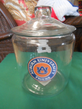 Great  Collectible AUBURN UNIVERSITY  Glass COOKIE JAR - $39.19