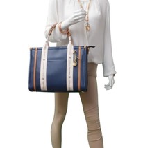 Navy Blue AdrienneVittadini Montauk Tote With AVCharm Top Zip Closure - $461.81 MXN