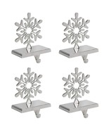 Snowflake Stocking Holder, Chrome, 4-Pack - £36.17 GBP