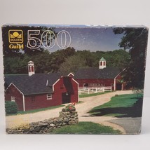 Golden Guild Connecticut Horse Farm 500 Piece Jigsaw Puzzle New Shelf Wear - £12.01 GBP