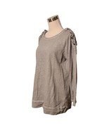 Weekend by Suzanne Betro Oversized Gray Sweatshirt Size L - £27.44 GBP