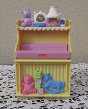 Fisher Price Loving Family Dollhouse Baby Diaper Changing Table 2007 No ... - $8.41
