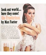 1966 Frosterinos Lipstick Max Factor Advertisement Beautiful Sexy Woman ... - $29.99