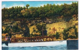 New York Postcard Watkins Glen Capt Palmers Lake Ride Painted Rocks Seneca Lake - £2.36 GBP