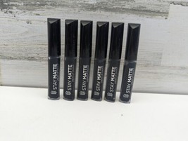 Lot Of 6 Rimmel Stay Matte Liquid Lip Color -840 Pitch Black- New - $29.02