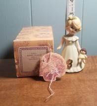 1981 Enesco Growing Up Birthday Girls Figurine Age:3 Blonde 3&quot; W/ BOX &amp; TAG - £5.36 GBP