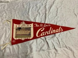 Scarce 1960s St Louis Cardinals Nfl Football Team Photo Full Size Pennant Rare! - £638.68 GBP