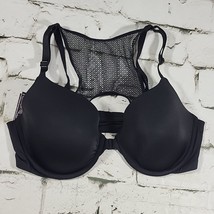 Victorias Secret Black Bra Mesh Back Sz 36C - $19.79