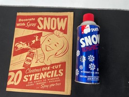 Vintage Christmas Santa Can of Snow + Stencils with Howdy Doody - £20.09 GBP